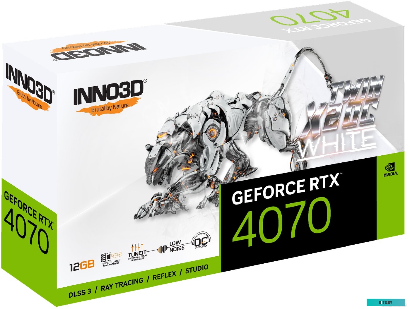 Видеокарта Inno3D GeForce RTX 4070 Twin X2 OC White N40702-126XX-183052V