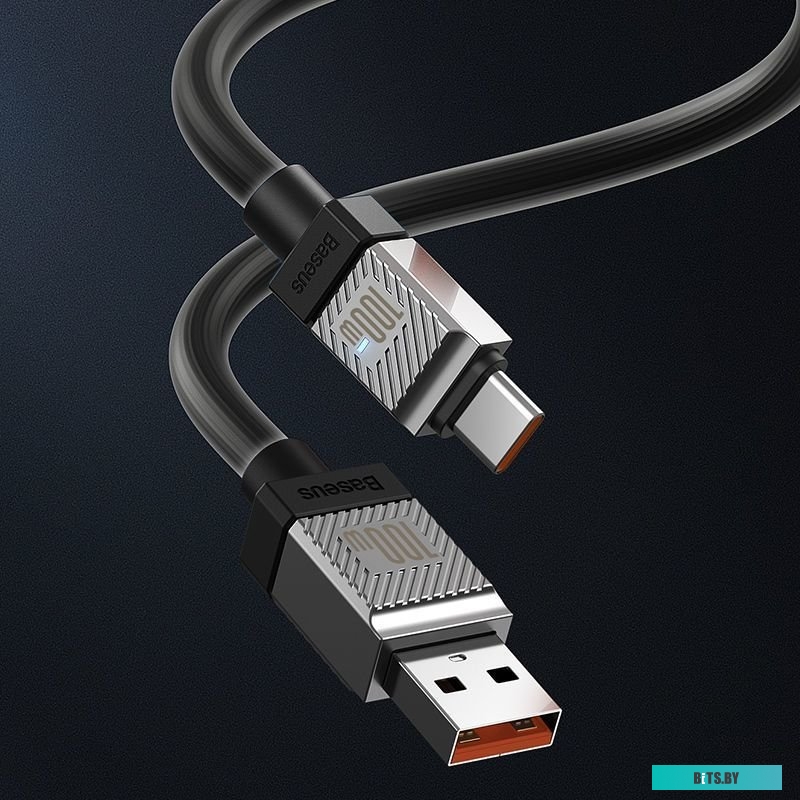 Baseus CoolPlay Series USB Type-A - USB Type-C (1 м, черный)