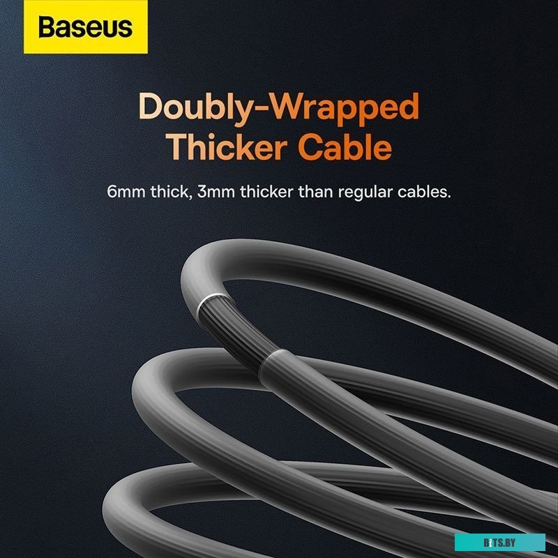 Baseus CoolPlay Series USB Type-A - USB Type-C (1 м, черный)