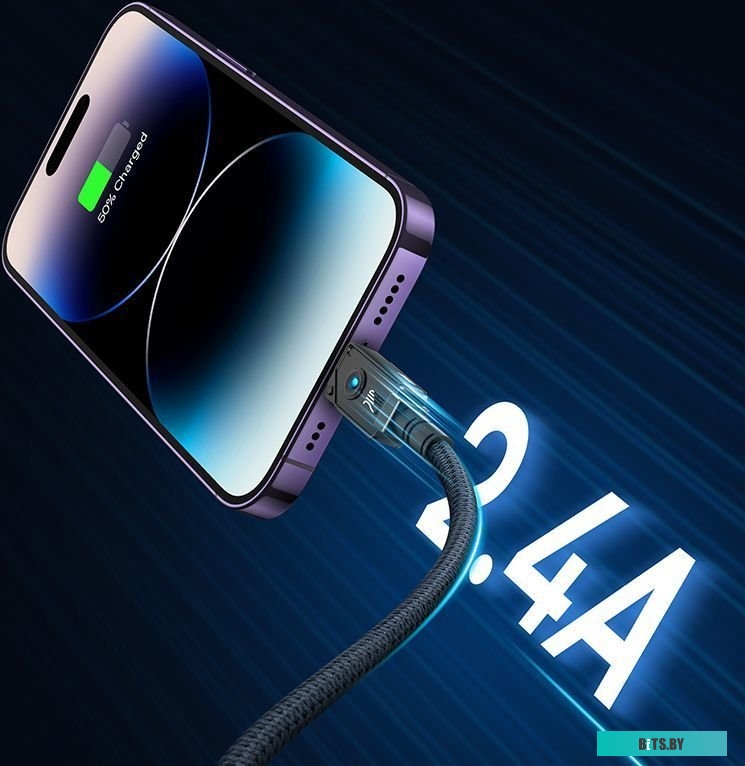 Кабель Baseus Unbreakable Series USB Type-A - Lightning (1 м, черный)