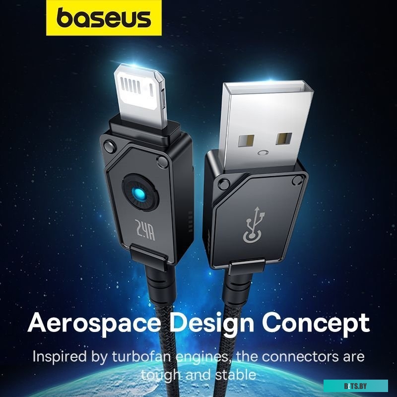Кабель Baseus Unbreakable Series USB Type-A - Lightning (1 м, черный)