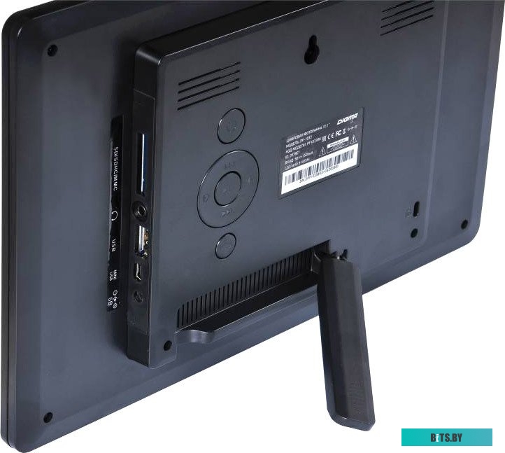 Фоторамка Digma 10.1" PF-1043 IPS 1280x800 черный пластик ПДУ Видео PF1043BK