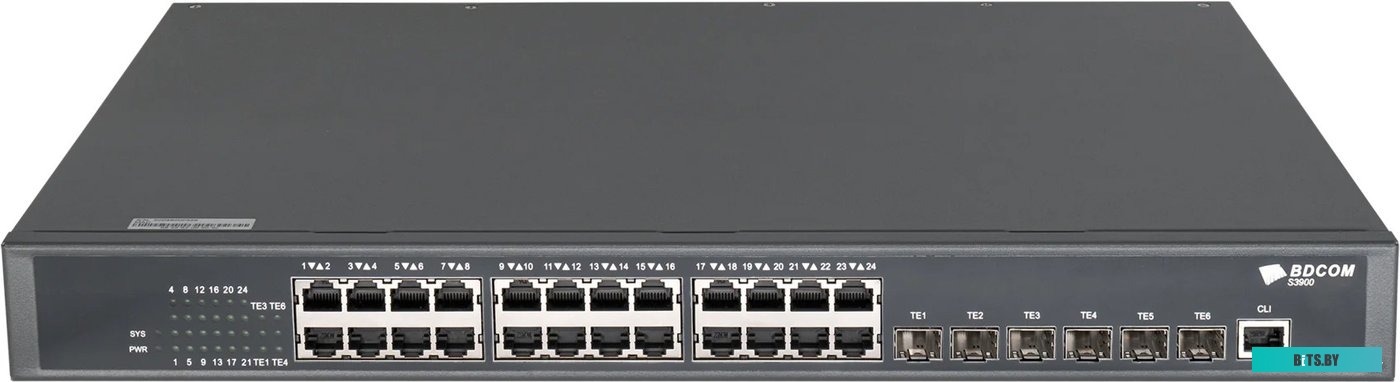 Коммутатор 3-го уровня BDCOM S3900-24T6X