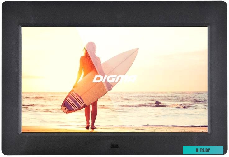 Фоторамка Digma 10.1" PF-1043 IPS 1280x800 черный пластик ПДУ Видео PF1043BK