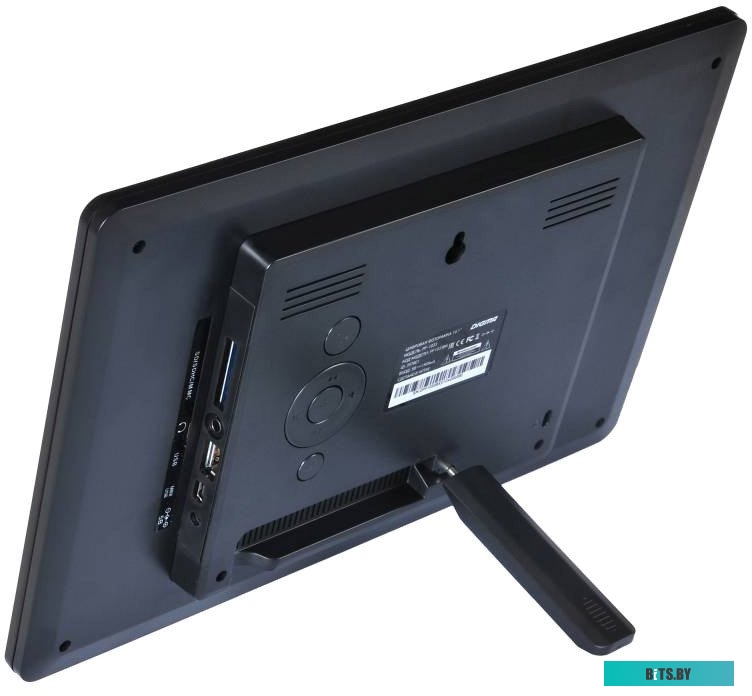 Фоторамка Digma 10.1" PF-1043 IPS 1280x800 черный пластик ПДУ Видео PF1043BK