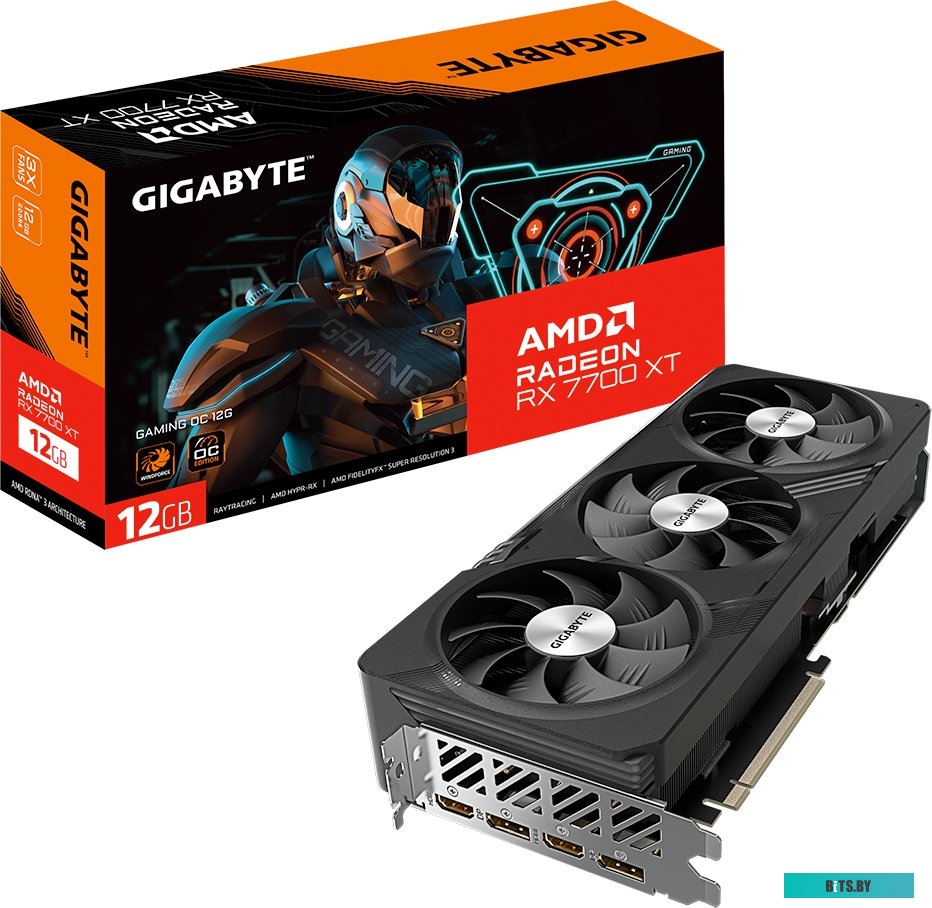 Видеокарта Gigabyte Radeon RX 7700 XT GAMING OC 12G GV-R77XTGAMING OC-12GD