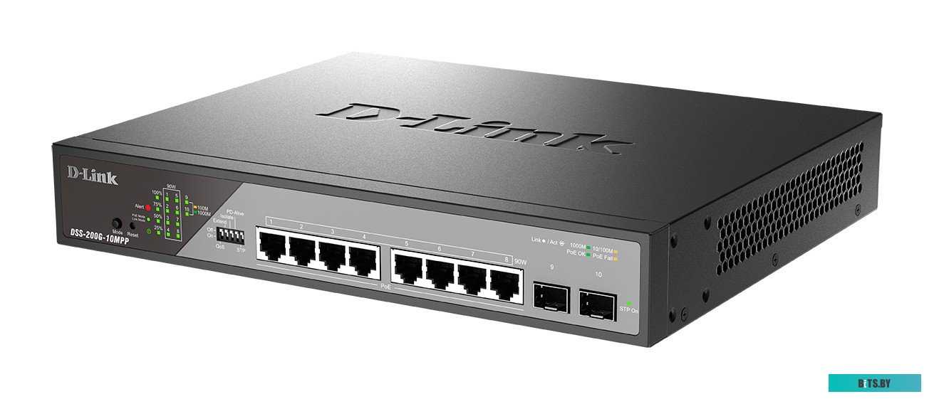 Управляемый коммутатор D-Link DSS-200G-10MP/A1A