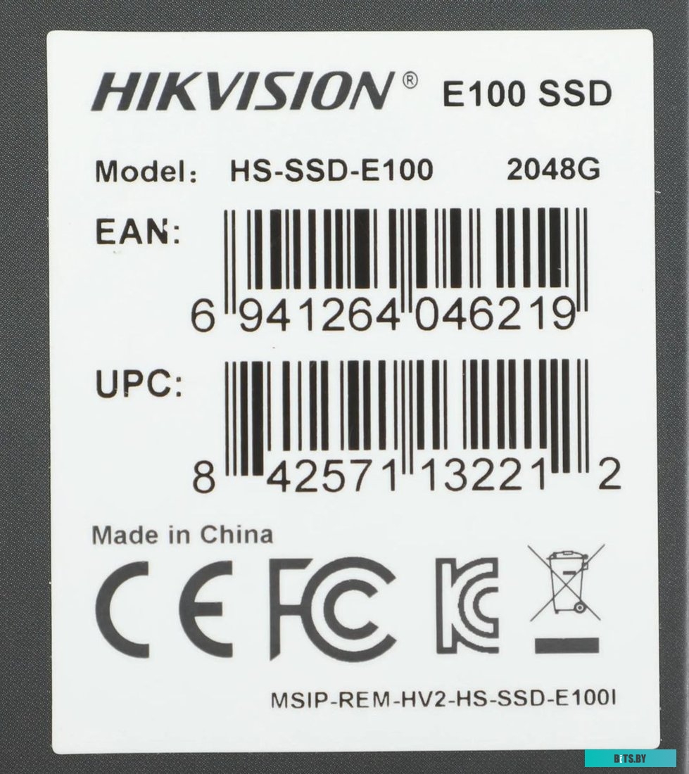 SSD Накопитель Hikvision E100 2048GB HS-SSD-E100/2048G