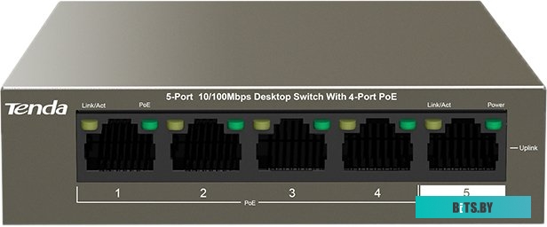 Коммутатор Tenda TEF1105P-4-38W