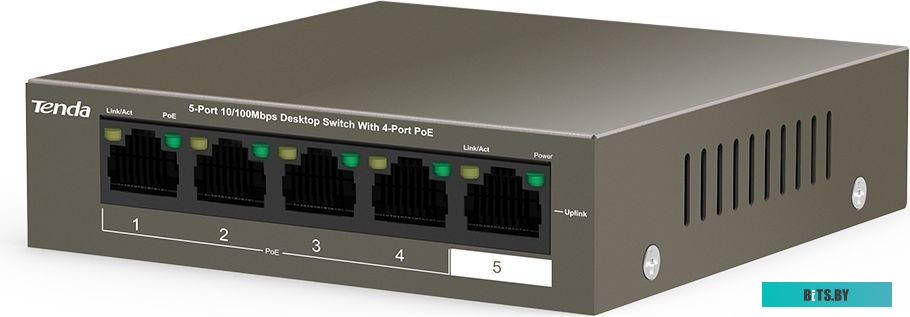Коммутатор Tenda TEF1105P-4-38W