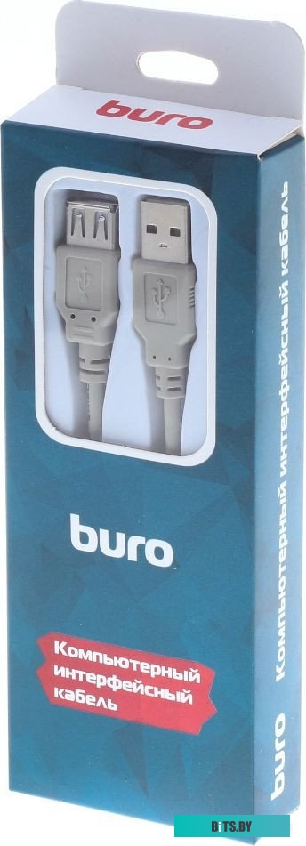 Buro BHP RET USB_AF18 (1.8 м, серый)