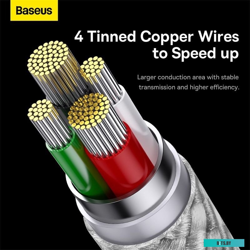 Кабель Baseus One-For-Three Fast Charging Data Cable 3.5A P10320105221-01.