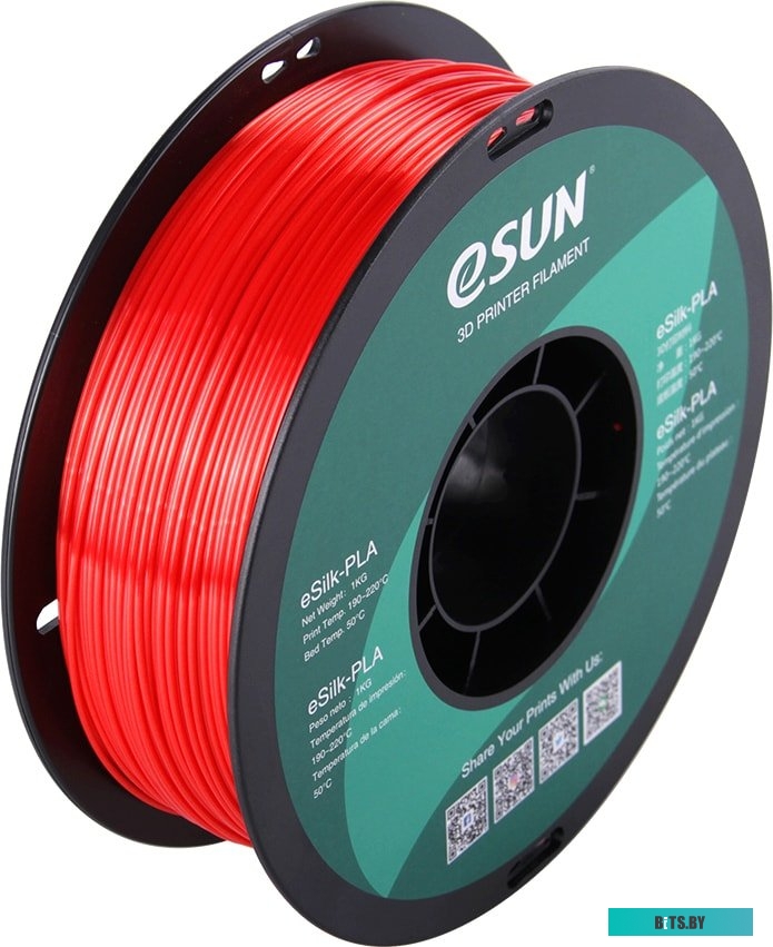 Т0030643 eSUN eSilk PLA 1.75 мм 1000 г (красный)
