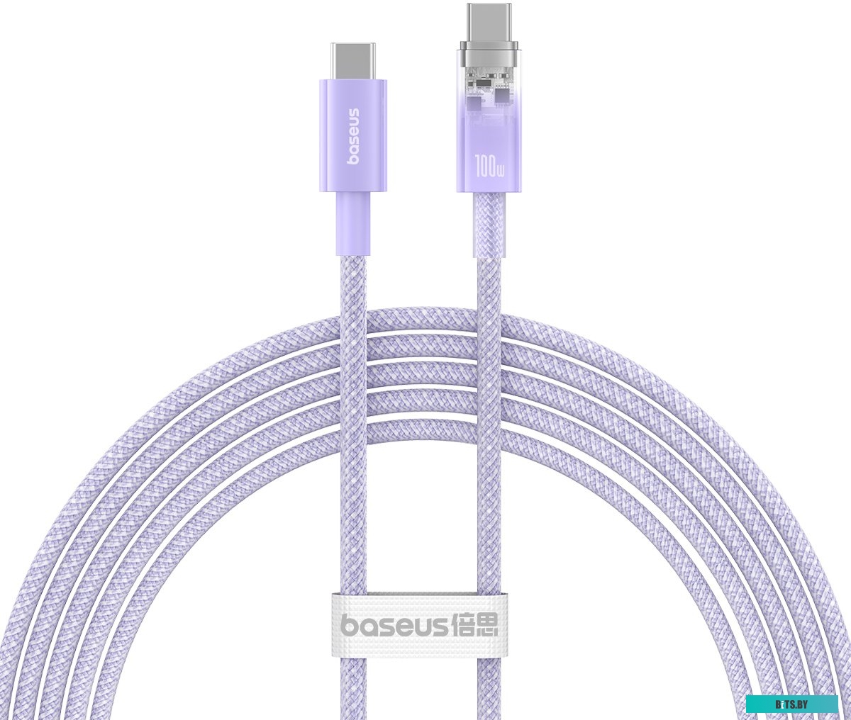 Кабель Baseus Explorer Series Fast Charging with Smart Temperature Control USB Type-C USB Type-C (2 м, фиолетовый) 