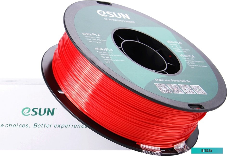 Т0030643 eSUN eSilk PLA 1.75 мм 1000 г (красный)
