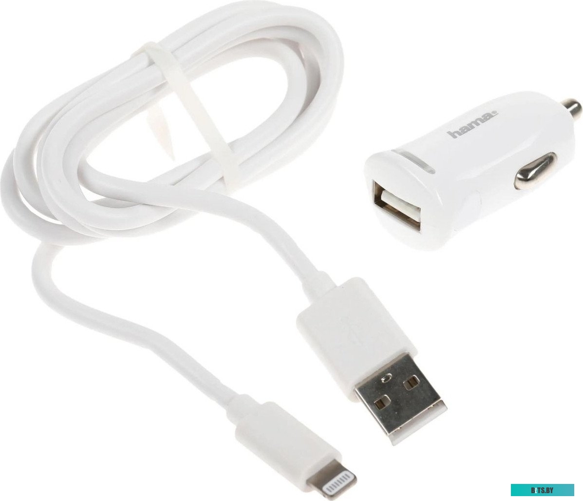 Зарядное устройство Hama H-183266 2.4A USB для Apple белый (00183266)