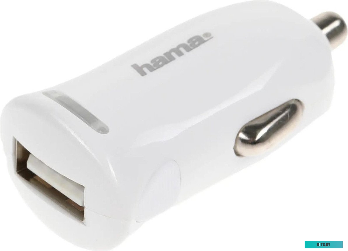 Зарядное устройство Hama H-183266 2.4A USB для Apple белый (00183266)