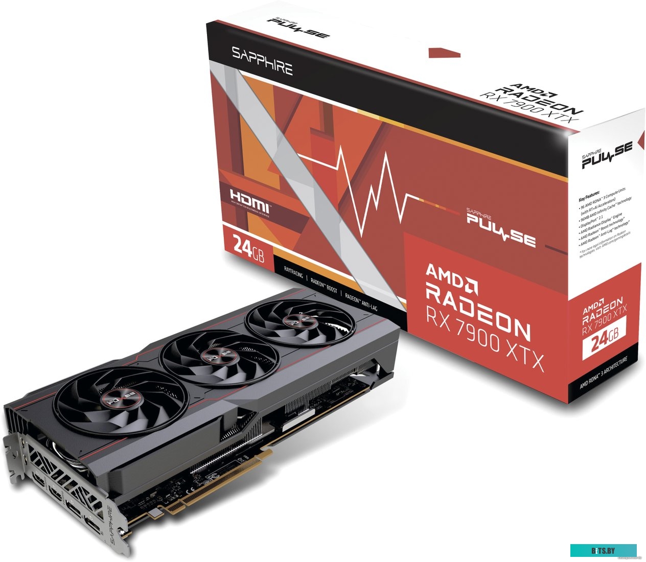 Видеокарта Sapphire Pulse Radeon RX 7900 XTX 11322-02-20G