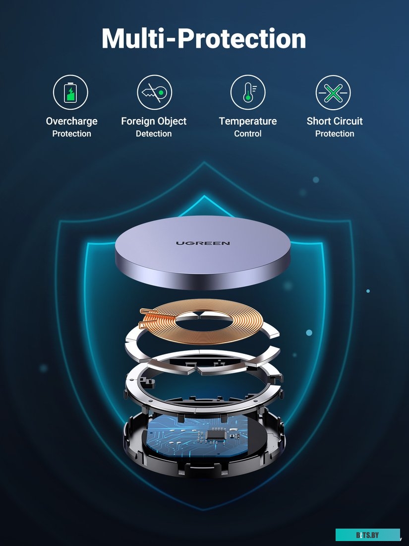 Беспроводное зарядное устройство Ugreen CD245 30233