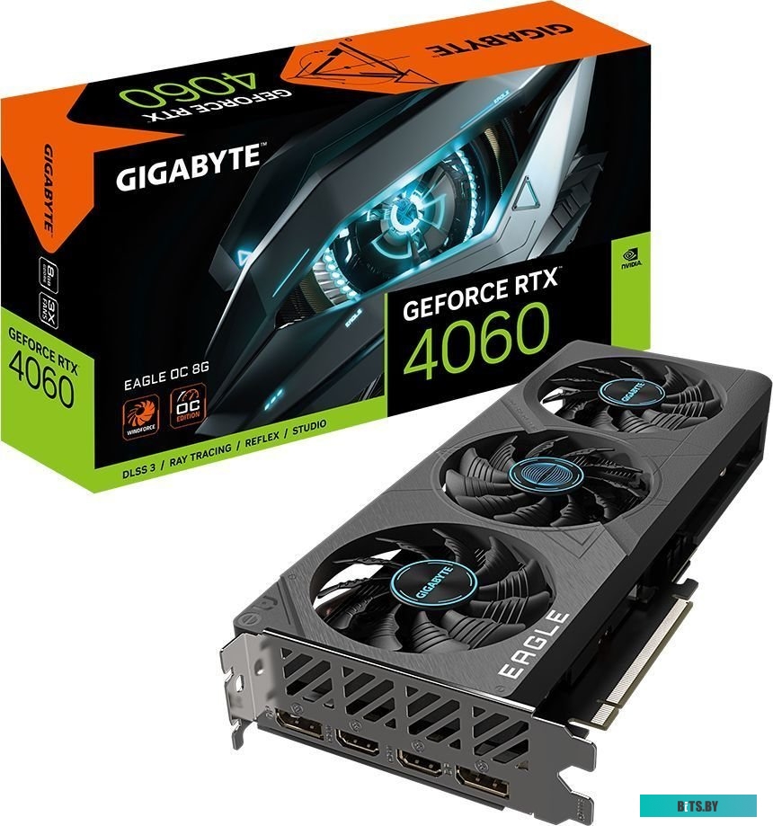 Видеокарта Gigabyte GeForce RTX 4060 Eagle OC 8G GV-N4060EAGLE OC-8GD