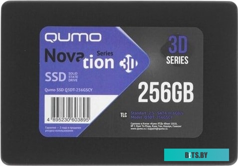 SSD Накопитель QUMO Novation 3D TLC 256GB Q3DT-256GSCY