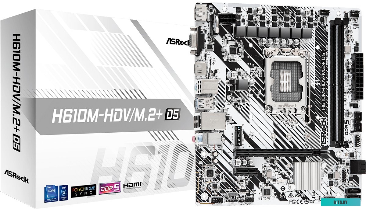 Материнская плата ASRock H610M-HDV/M.2+ D5