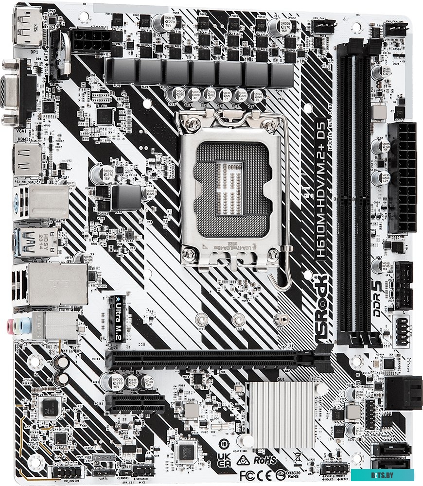 Материнская плата ASRock H610M-HDV/M.2+ D5