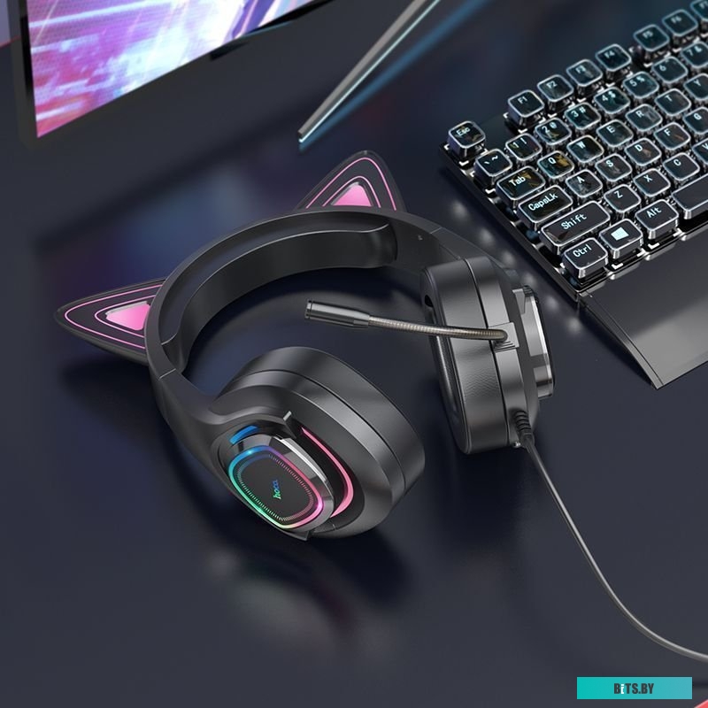 Наушники Hoco W107 (призрачный кот)
