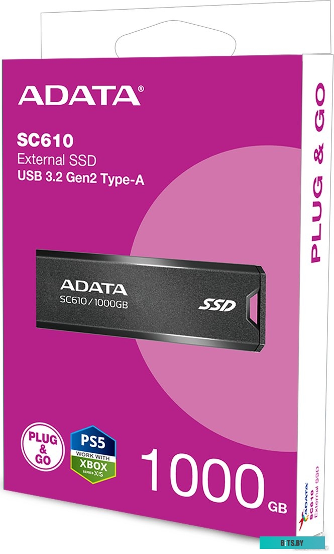 Внешний накопитель ADATA SC610 1TB SC610-1000G-CBK/RD