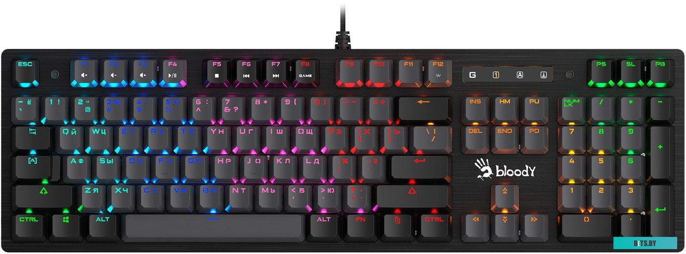 Клавиатура A4Tech Bloody B820R Dual Color