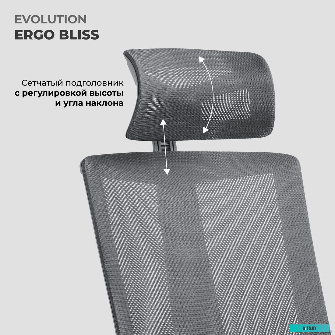 Офисное кресло Evolution ERGO BLISS Black (черный)