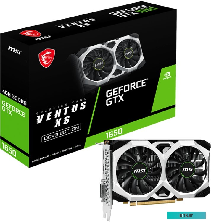 Видеокарта MSI GeForce GTX 1650 D6 VENTUS XS OCV3