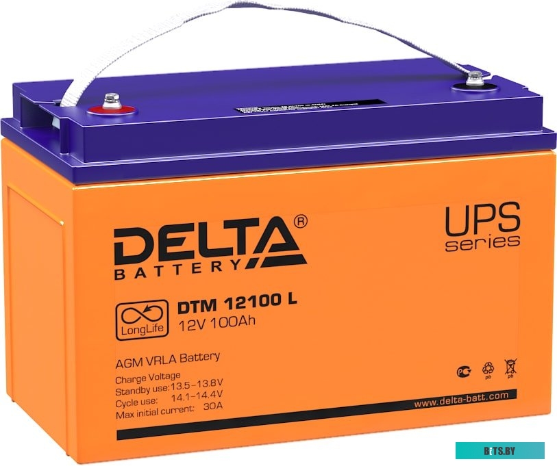 Аккумуляторная батарея Delta DTM 12100 I (12В/100 А·ч)