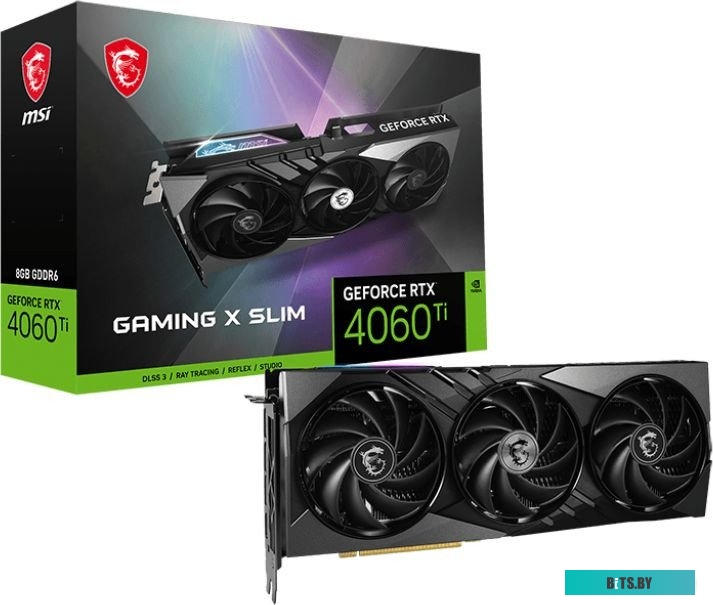 Видеокарта MSI GeForce RTX 4060 Ti Gaming X Slim 8G