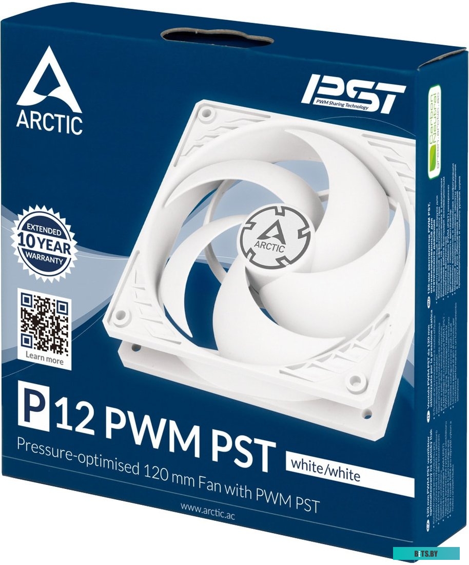 Кулер Arctic P12 PWM PST ACFAN00170A (белый)