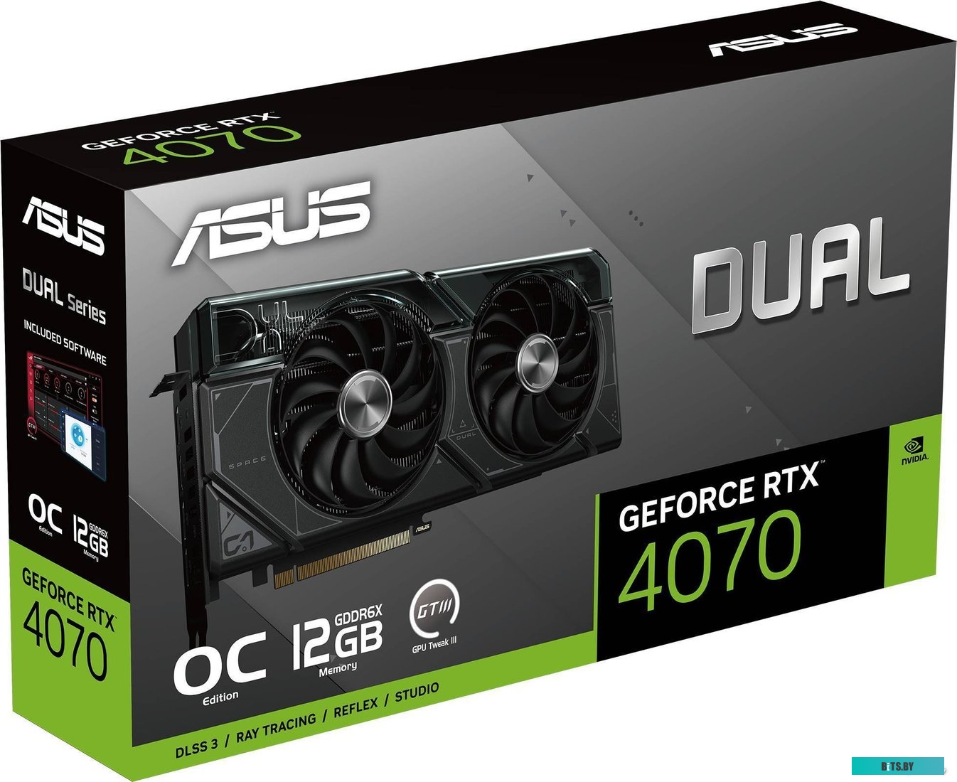 Видеокарта ASUS Dual GeForce RTX 4070 OC Edition 12GB GDDR6X DUAL-RTX4070-O12G