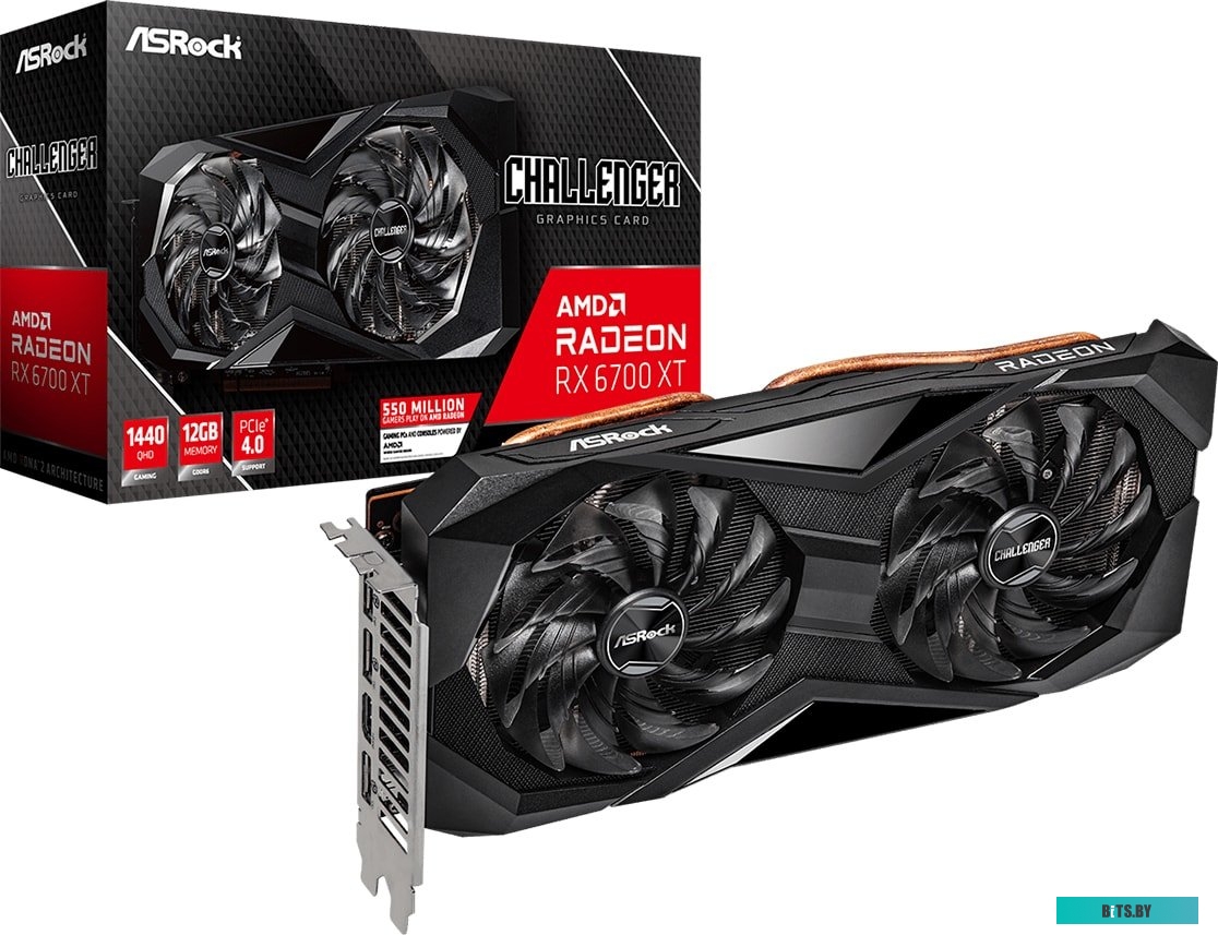 Видеокарта ASRock Radeon RX 6700 XT Challenger D 12GB GDDR6 RX6700XT CLD 12G