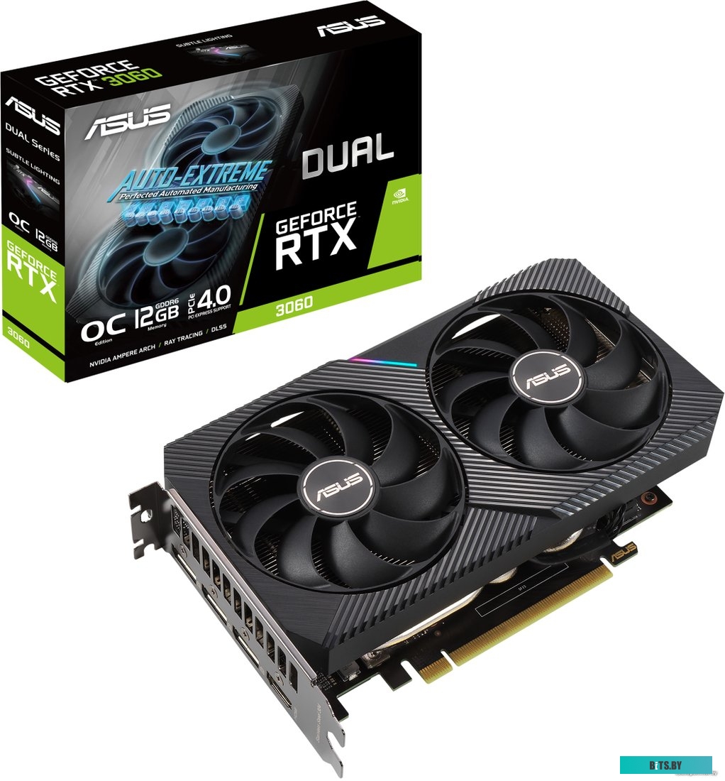 Видеокарта Asus Dual GeForce RTX 3060 V2 OC 12GB GDDR6 DUAL-RTX3060-O12G-V2