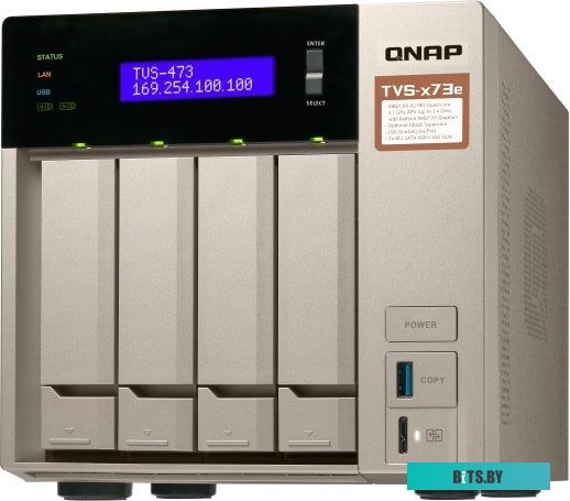 Сетевой накопитель (NAS) QNAP TVS-473E-8G