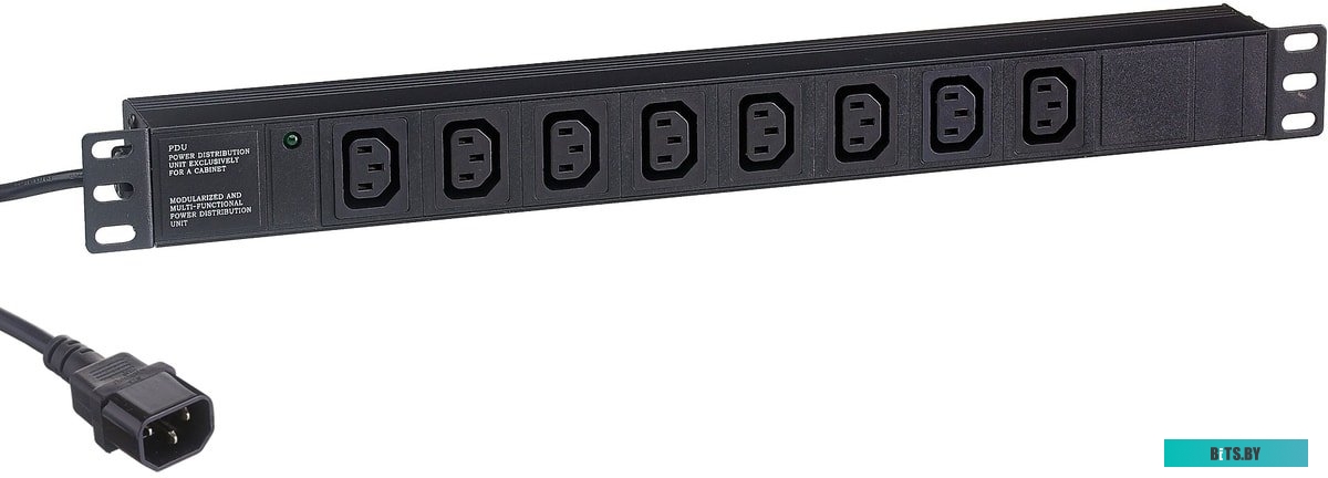 Блок розеток ExeGate ServerPro PDU-19H809 Al-8C13-EU2.5CU <EX280855RUS>