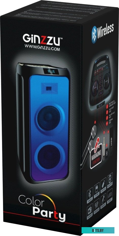 Колонка для вечеринок Ginzzu GM-215