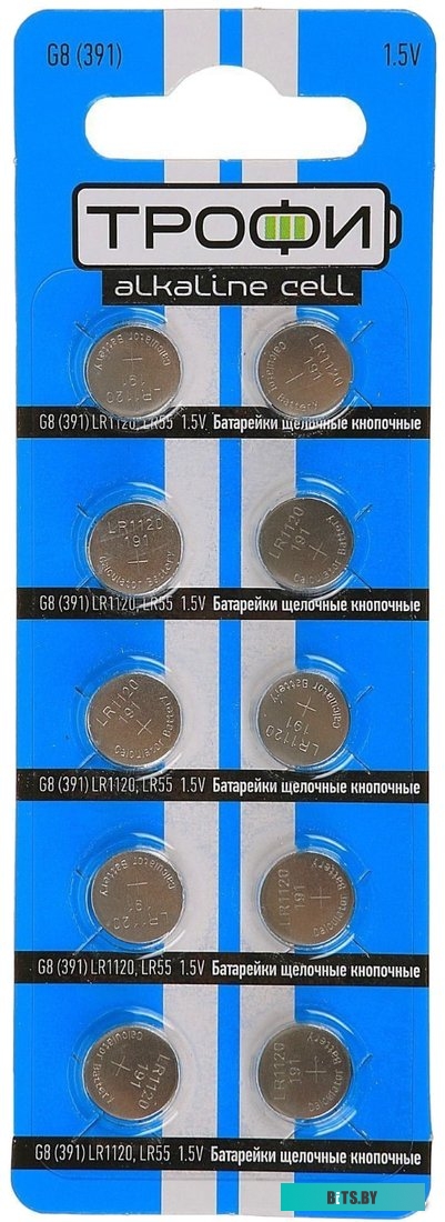 Батарейки Трофи LR55 10 шт. <C0036509>