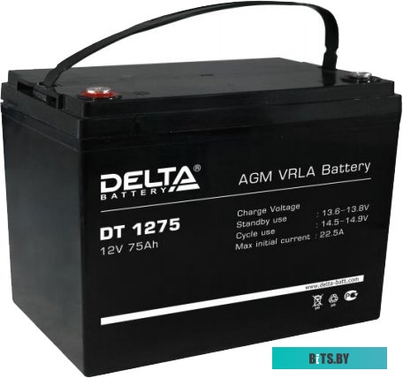 Аккумуляторная батарея Delta DT 1275 (12В/75 А·ч)