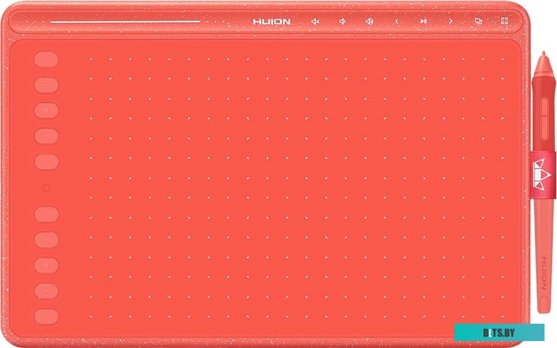 Графический планшет Huion HS611 (коралловый красный)