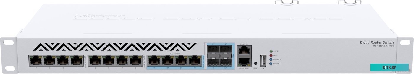 Коммутаторы Mikrotik CRS312-4C+8XG-RM