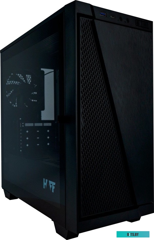 Корпус HAFF Bind mATX без БП черный