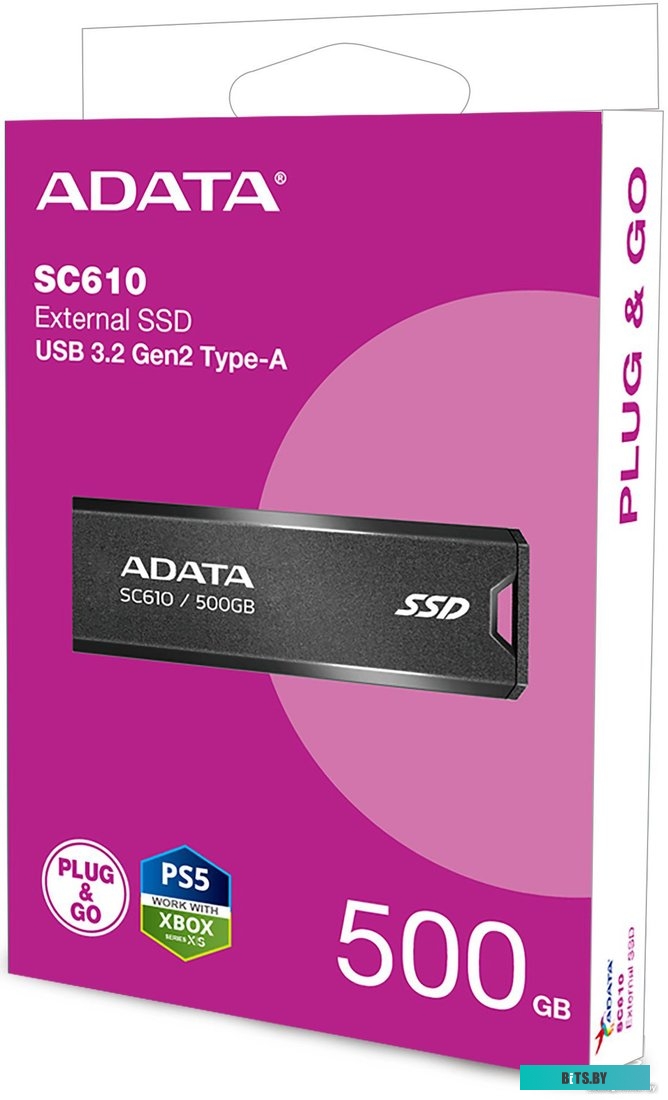 Внешний SSD ADATA SC610 500GB SC610-500G-CBK/RD