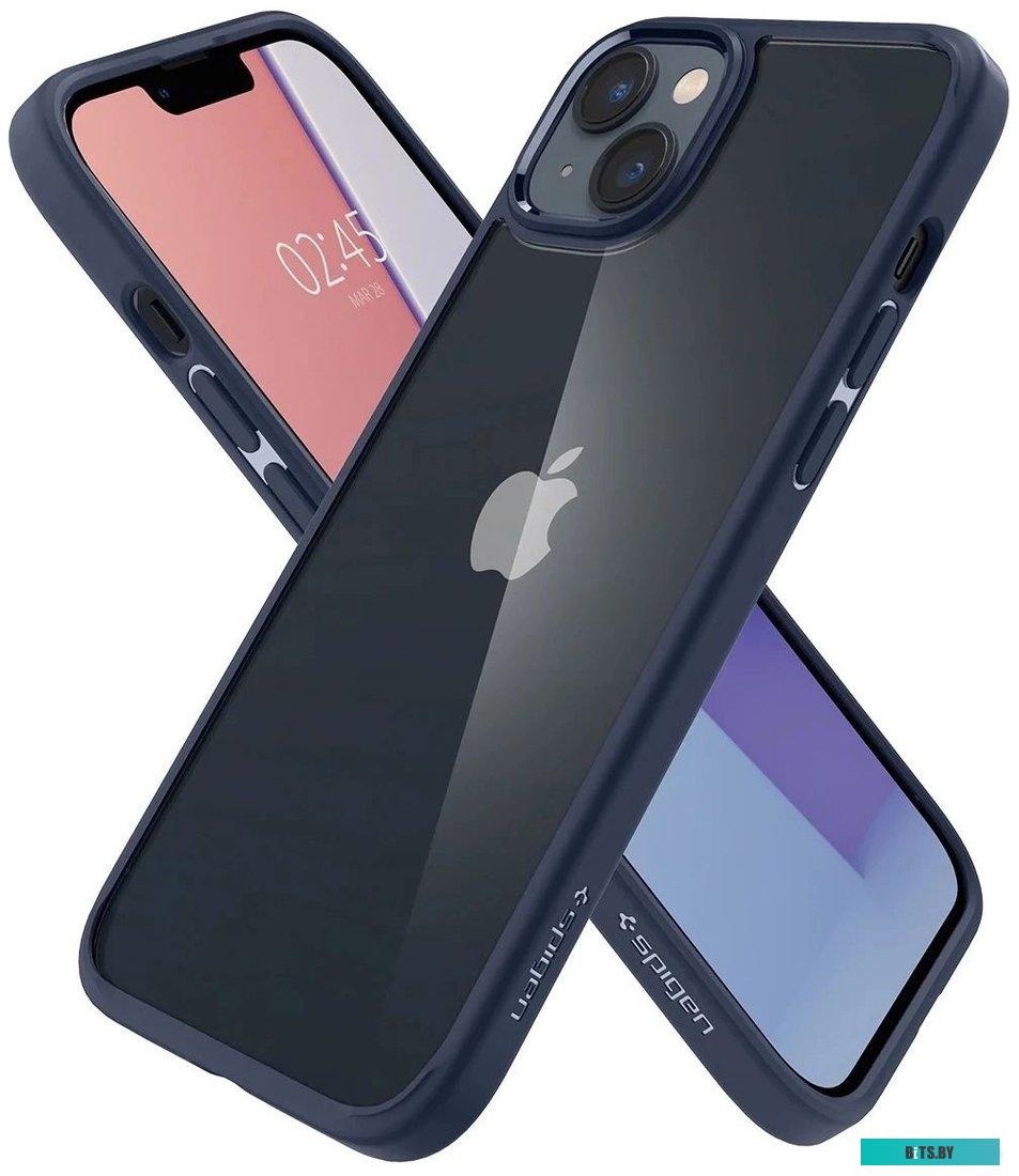 Чехол Spigen Ultra Hybrid для iPhone 14 ACS05045 (прозрачный/синий)