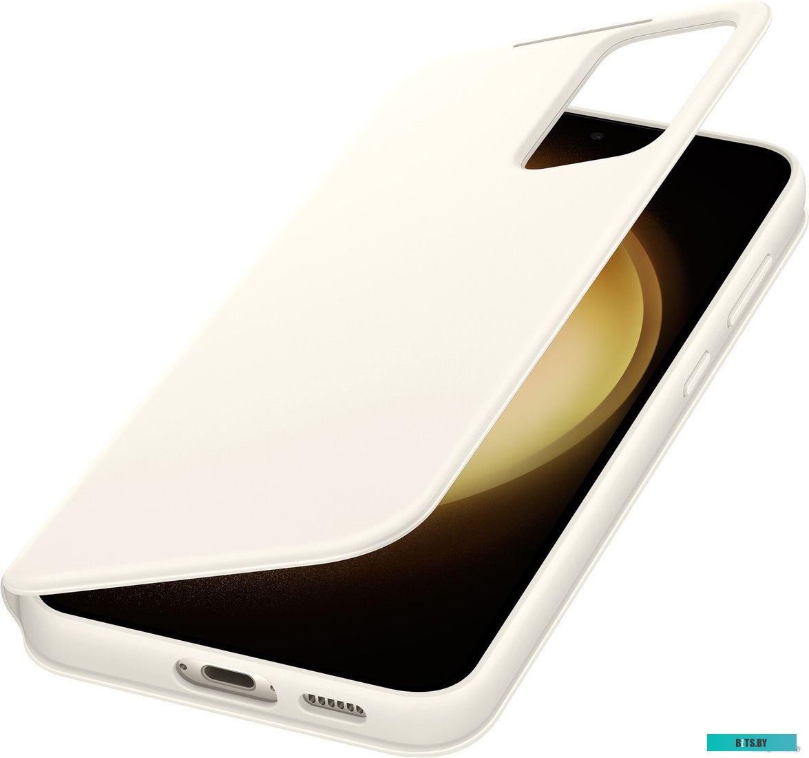 Чехол Samsung Smart View Wallet Case S23+ (кремовый)