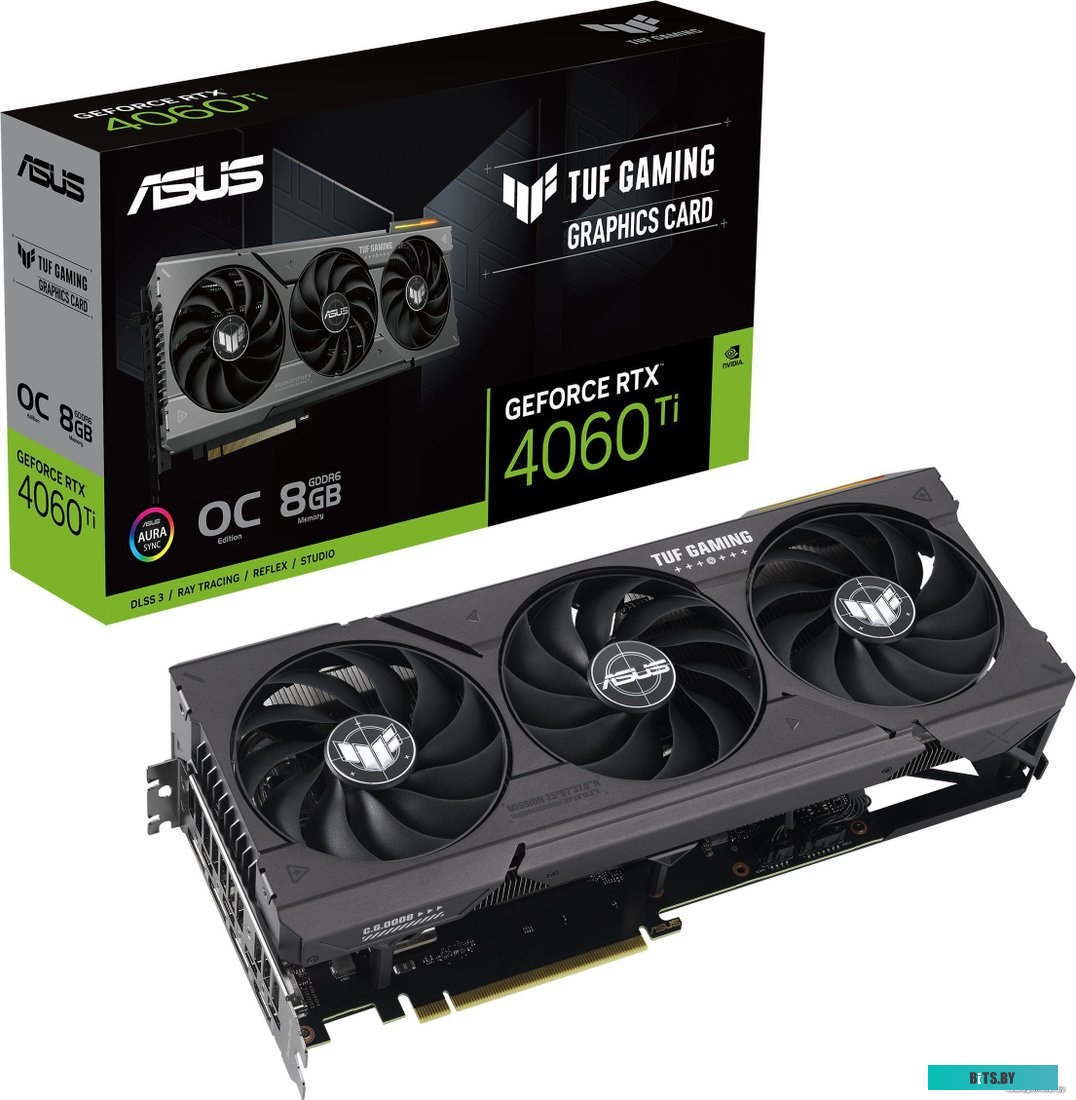 Видеокарта ASUS TUF Gaming GeForce RTX 4060 Ti OC Edition TUF-RTX4060TI-O8G-GAMING